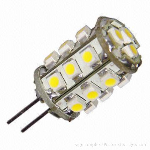 CE/RoHS G4 LED Bulb with Light Output Comparable to 10W Bulb and 21-piece LEDs
